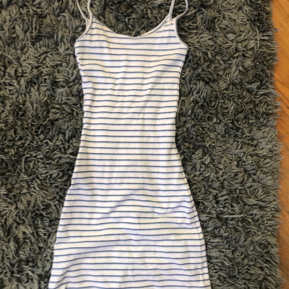 Blue and white sriped brandy Melville dress